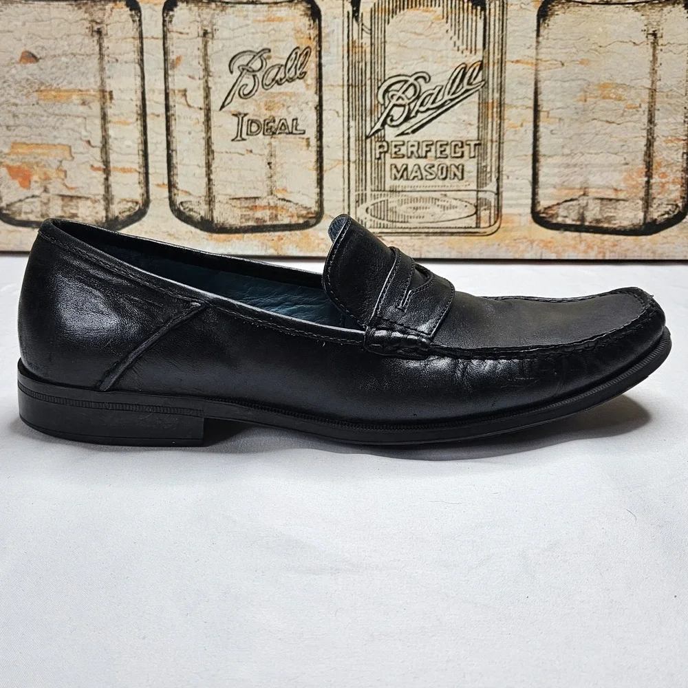 Sebago Sussex Classic Shoes Mens 11M Black Leather Penny Loafer Genuine Handsewn